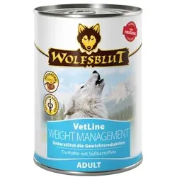 WOLFSBLUT Adult VetLine Weight Management, Truthahn 6x395 g