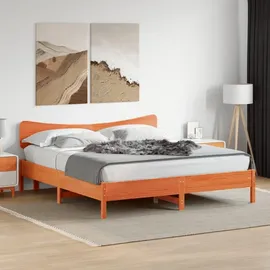 vidaXL Massivholzbett 180 x 200 cm Braun