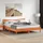 vidaXL Massivholzbett 180 x 200 cm Braun