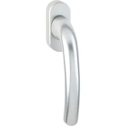 HOPPE® Fenstergriff Tokyo 0710/U26, ohne Schrauben, Aluminium, Farbe: Stahlfarbig