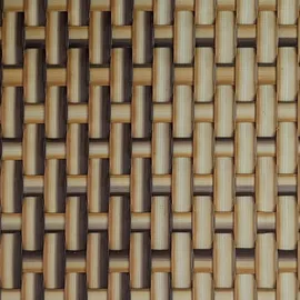 zaunzu® Sichtschutzstreifen 10 x 255 cm Stroh Rattan