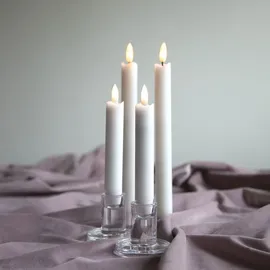 Star Trading LED Stabkerzen Flamme 15 cm 2 St. weiß