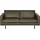 Woood Couch Leder 3-Sitzer Grün