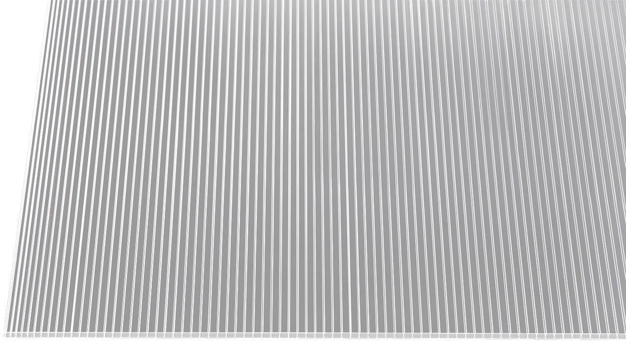 Polycarbonat Stegplatten Hohlkammerplatten klar 6 mm (2000 x 1050 x 6 mm)