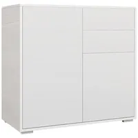 Homcom Sideboard mit Schublade, 2 Push-Click-Türen, Aufbewahrungsschrank mit verstellbarem