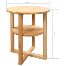 vidaXL Beistelltisch Braun Eiche 40 x 50 cm