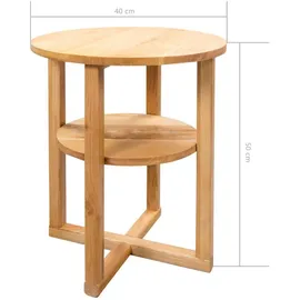 vidaXL Beistelltisch Braun Eiche 40 x 50 cm