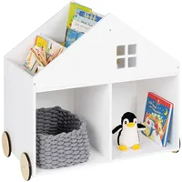 Pinolino Kinderbücherregal mit Rollen Hus,