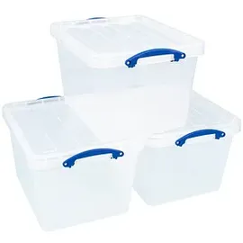 Really Useful Box Aufbewahrungsboxen 3x 40,0 l transparent