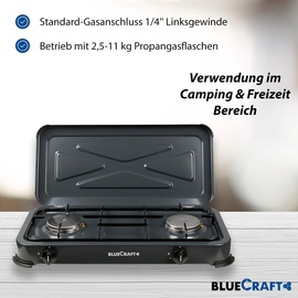 Bluecraft Campingkocher, 2-flammig,