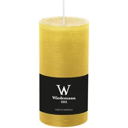 Wiedemann Kerzen Wiedemann Marble Rustik Kerzen, Stumpenkerzen,  Dotter Gelb 130 x Ø 78 mm
