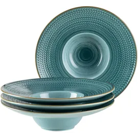 Mäser Pastateller-Set, Porzellan Prospero Blau