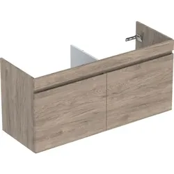 Geberit Waschtischunterschrank Nussbaum hickory / Melamin Holzstruktur