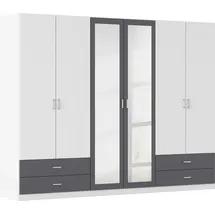 Rauch »Kleiderschrank Schrank Garderobe Wäscheschrank BORBONA« Breiten, 226/271 cm, Höhe 210 cm, in 2 Breiten, mit Spiegel und vielen Farbkombinationen MADE IN GERMANY