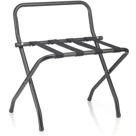CARO-Möbel Kofferständer 62 x 70 x 49 cm Schwarz