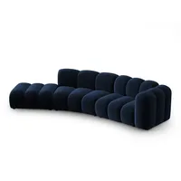 Micadoni Sofa Lupine, modular 5-Sitzer blau