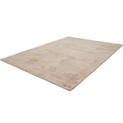 Teppich OBSESSION "My Maori 220", beige, B:80cm H:13mm L:150cm, Viskose, Teppiche, Uni-Farben, Material: 100% Viskose, handgewebt, große Farbauswahl