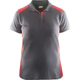 Blåkläder Poloshirt Grau/Rot 3XL