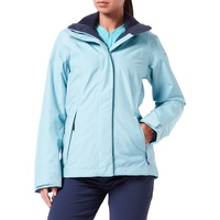 Damen 3in1 Jacket Partinello L, wind- und wasserdichte Winterjacke mit separat verwendbarer Fleece Jacke, blau