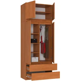 Akord Kleiderschrank Akord S90 90 x 234 x 51 cm Erle