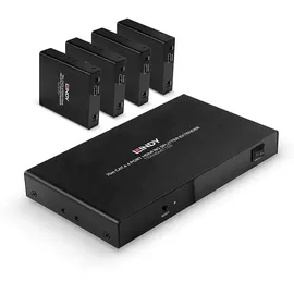 Lindy 4 Port HDMI 4K60 Splitter Extender, 70m, Cat.6