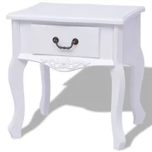 vidaXL Nachtschrank 3800 x 0 x 45,5 cm Weiß