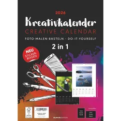 Kreativ-Kalender A4 - 2 in 1 - Kalender 2026