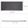 Relaxdays Schmutzfangmatte 200 x 80 cm Grau/Schwarz