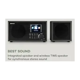 Auna Silver Star Mini Two Internet schwarz