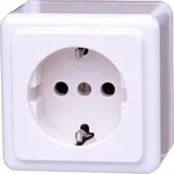 Kopp Schuko-Steckdose Aufputz Arktisweiß 1 St.