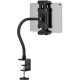 JUBORUI Tablet Halterung Tisch, iPad Halterung Tisch mit Schwanenhals Metallarmen, 360°Drehbarer Tablet Halter, Tablet Ständer für iPad mini, alle 4,7-13.5 Zoll Tablets