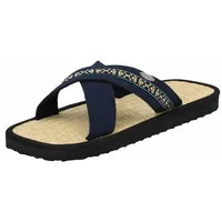 Cinnea Farso Herren, Zimtlatschen, handgefertigt, mit Binsen-Fußbett und Wellness-Zimtfüllung,