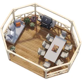 Palmako Betty 5,53 x 7,03 m Weiß