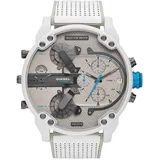 Diesel Herren Uhr Mr. Daddy Chronograph Quarz Weiß