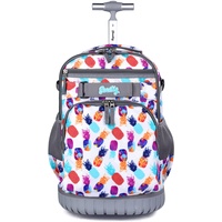 seastig Rollrucksack 18 Zoll Rollrucksack Rollrucksack Handgepäcktasche Laptop-Rucksack für Erwachsene Kinder Klassenfahrt