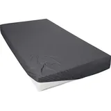 Mako-Feinjersey 180 x 200 - 200 x 200 cm anthrazit