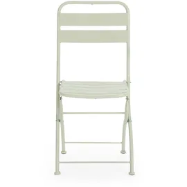 VS Venta-stock GARTENKLAPPSTUHL-SET Perla Metall