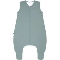 EMMA & NOAH Schlafsack mit Füßen 1.0 TOG, gruen, 70