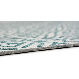 Schöner Wohnen SCHÖNER WOHNEN-Kollektion Outdoorteppich Parkland 120 x 180 cm Polypropylen Blau Türkis
