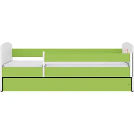 raumhirsch furniture Kinderbett mit Motiv Ballon 80 x 180 cm Holzwerkstoff grün