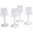 Loberon Kerzenständer-Set Jouval Glas Beige