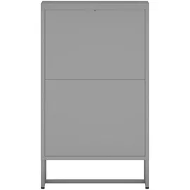 [en.casa] Büroschrank Sund Metall 102x60x40 cm Grau