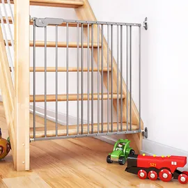 DOLLE Treppenschutzgitter Lars 74,4-113 cm grau