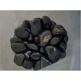 Aquagart Polierter Kiesel 140 kg Schwarz