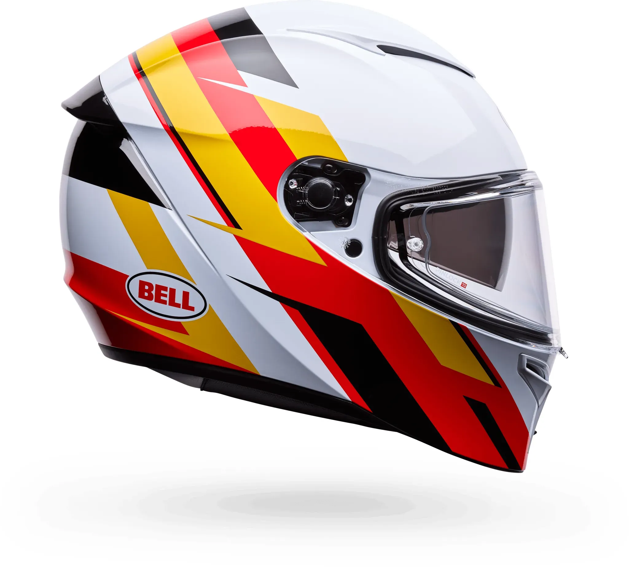 Bell Lithium Nova Weiss/Rot Integralhelm - 2XL