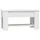 furnicato Couchtisch Höhenverstellbar Weiß Holzwerkstoff 101 x 49 x 52 cm