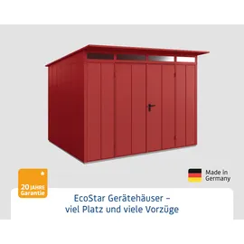 Hörmann Elegant-P Gerätehaus 3,03 x 2,38 m Purpurrot