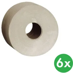 Toilettenpapier, einlagig, natur, Rolle 230 m, 6 Stk