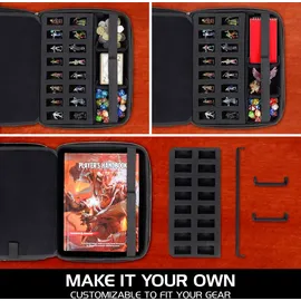 Asmodee ENHANCE Tabletop RPG Organizer Case Collector's Edition Green Dragon Scales