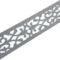 zaun|zu® Sichtschutzstreifen 2,55 m grau Metall 2 St.